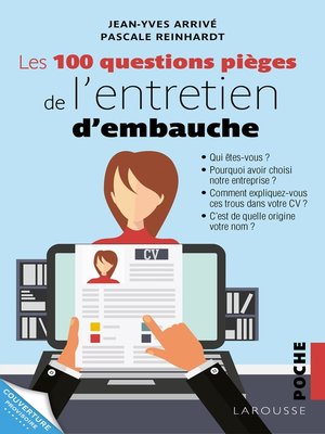 cover image of Les 100 questions piège de l'entretien d'embauche